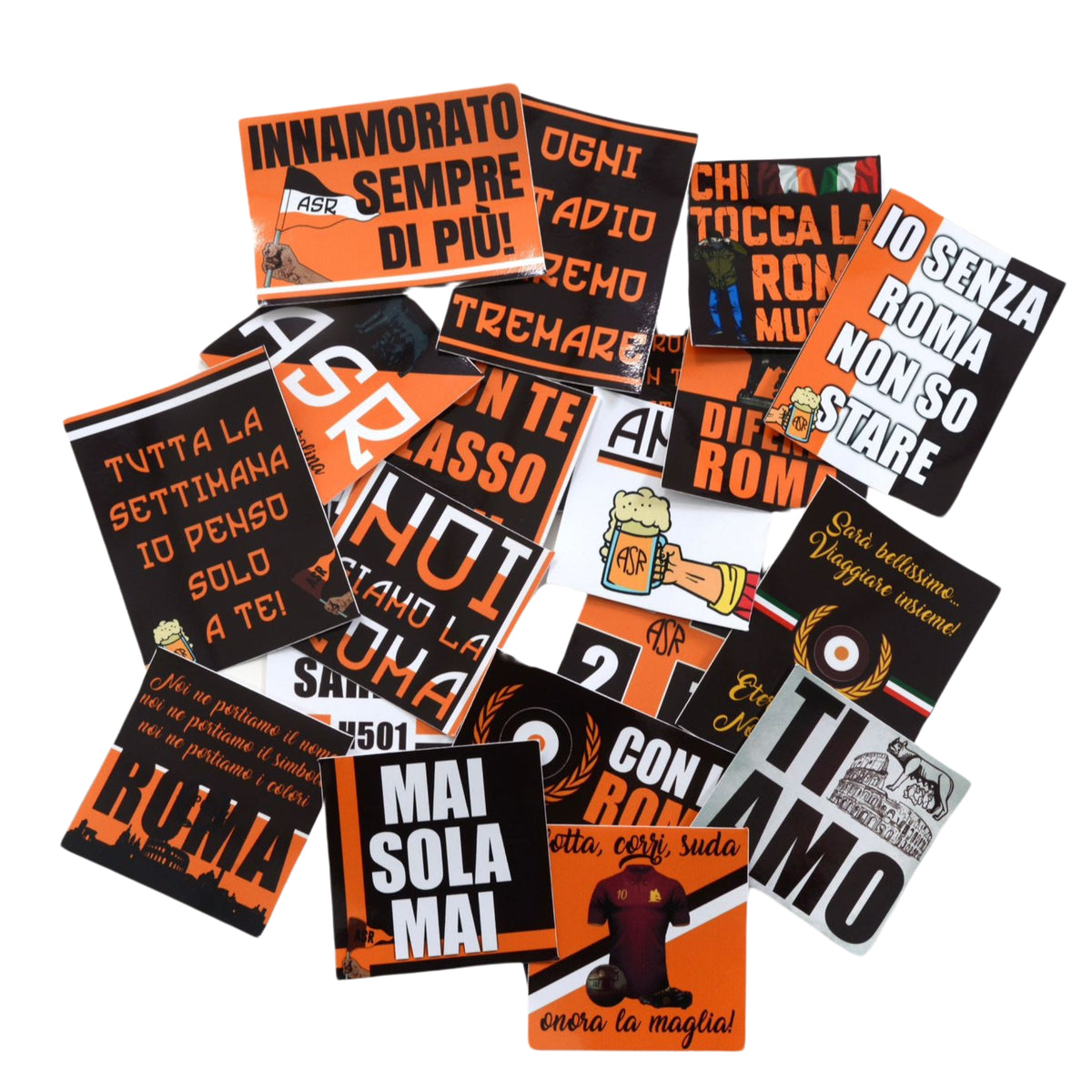 LOT De 10 Stickers Ultras ROMA – Adesivi, Pegatinas – Modèle 4364